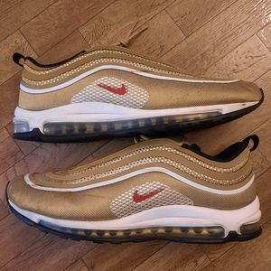 NIKE AIR MAX 97 ULTRA 17 Metallic Gold/Varsity Red